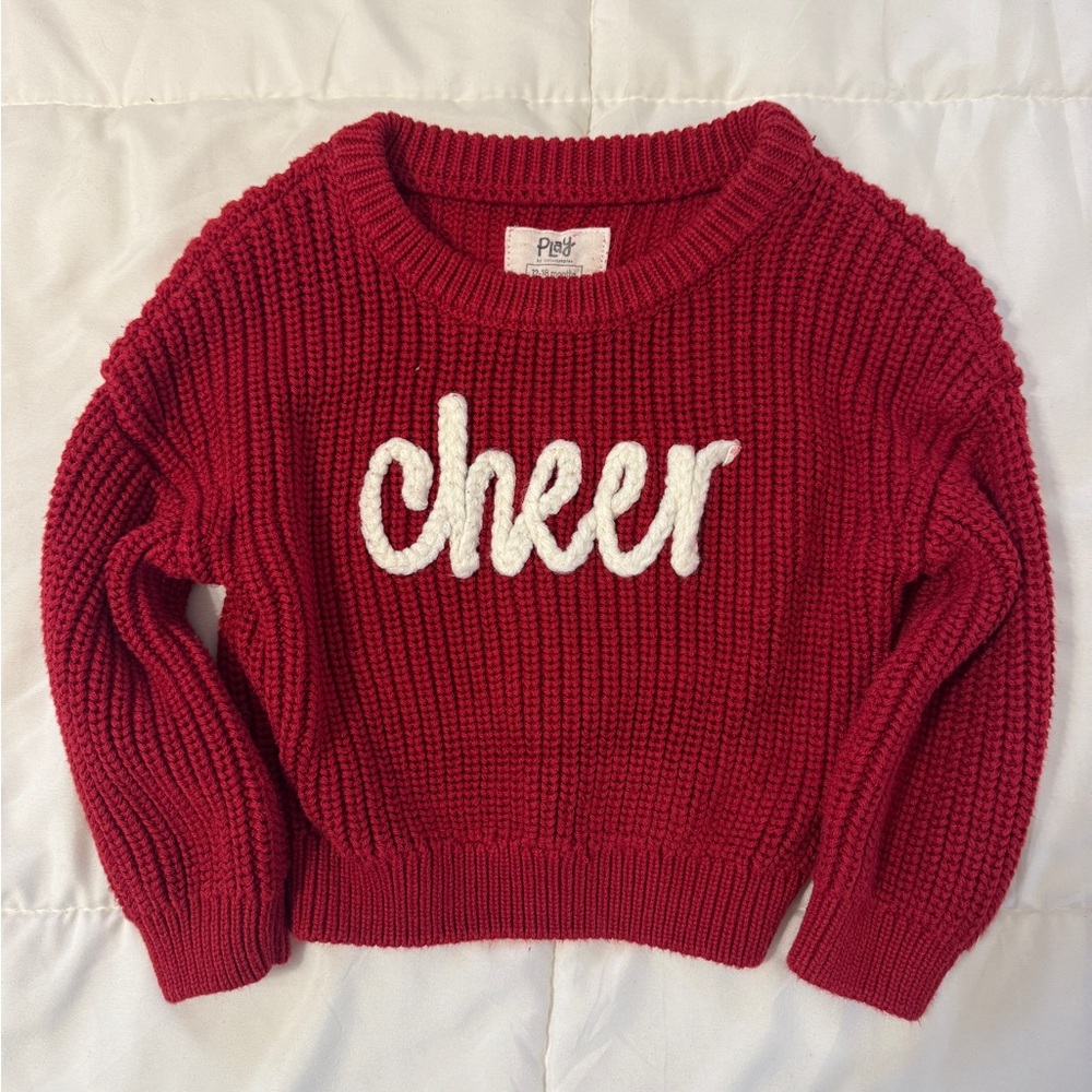 Little Sleepies Red Cheer Sweater